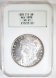 1878 7TF REV 78 MORGAN DOLLAR  NGC MS-61