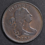 1806 HALF CENT  CH AU