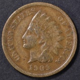 1909-S INDIAN CENT  FINE