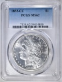 1882-CC MORGAN DOLLAR, PCGS MS-62