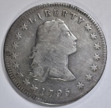 1795 FLOWING HAIR DOLLAR  VG/F