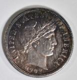 1902-S BARBER DIME CH BU COLOR