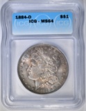 1884-O MORGAN DOLLAR ICG MS-64