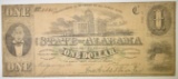 1863 $1 STATE OF ALABAMA NOTE