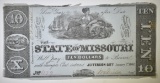 1862 STATE OF MISSOURI NOTE