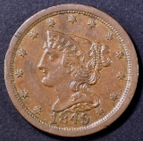 1849 HALF CENT CH AU