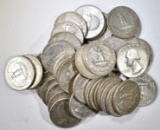 $10 FACE VALUE 90% SILVER U.S. QUARTERS