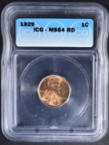 1929 LINCOLN CENT ICG MS-64 RD