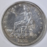 1878-S TRADE DOLLAR AU CLEANED