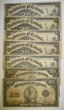 DOMINION OF CANADA 25 CENT NOTES