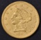 1857-S $2.5 GOLD LIBERTY  CH/GEM UNC