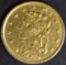 1839-O $2.5 CLASSIC HEAD GOLD AU/BU OLD CLEANING