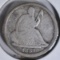 1837 SEATED LIBERTY HALF DIME  FINE