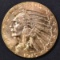 1915 $5 GOLD INDIAN CH BU