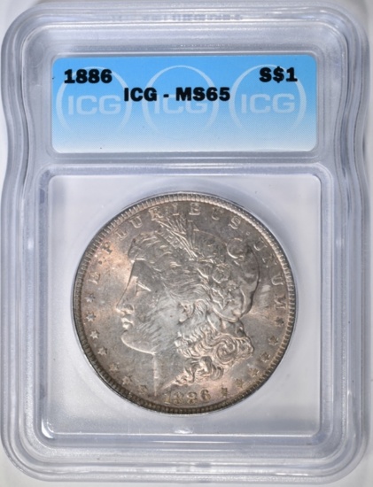 1886 MORGAN DOLLAR ICG MS-65