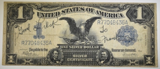 1899 $1.00 "BLACK EAGLE" SILVER CERTIFICATE