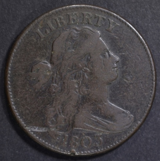 1803 LARGE CENT, XF