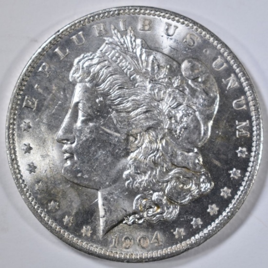 1904-O MORGAN DOLLAR, GEM BU