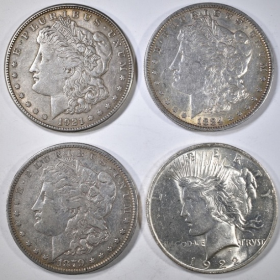 CIRC SILVER DOLLAR LOT: