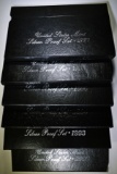 1992, 93,94,95,96 & 97 U.S. MINT SILVER PROOF SETS