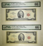 2-1963 $2.00 RED SEAL NOTES, PMG-66 EPQ