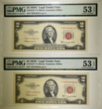 2-1953C $2 RED SEAL STAR NOTES PMG-53 EPQ