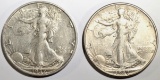 1937-D,S WALKING LIBERTY HALVES XF