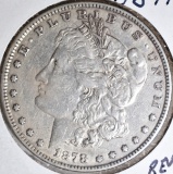 1878 7/8TF REV 78 MORGAN DOLLAR, AU