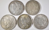 CIRC SILVER DOLLAR LOT: