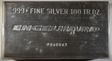 100 OUNCE .999 SILVER ENGELHARD BAR