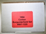 1994 CONLON BURGUNDY/ GOLD SET #991-1320