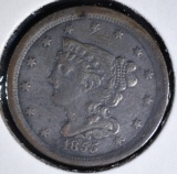 1855 HALF CENT  VF