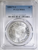 1880/79-S MORGAN DOLLAR  PCGS MS-64