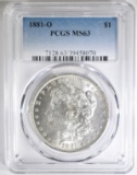 1881-O MORGAN DOLLAR  PCGS MS-63