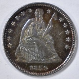 1859 SEATED LIBERTY HALF DIME  GEM PROOF