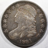 1831 BUST HALF DOLLAR AU