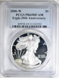 2006-W AMERICAN SILVER EAGLE PCGS  PR-69 DCAM