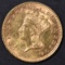 1874 $1 GOLD INDIAN PRINCESS  BU