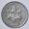 1852 3 CENT SILVER  AU