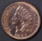 1887 INDIAN CENT  GEM BU  NEARLY FULL RED