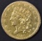 1838 $5 GOLD LIBERTY  AU