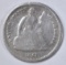 1863-S SEATED HALF DIME, FINE- SOME PROBLEMS