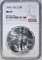 1993  AMERICAN SILVER EAGLE NGC MS-69