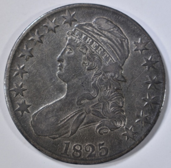 1825 BUST HALF DOLLAR, XF