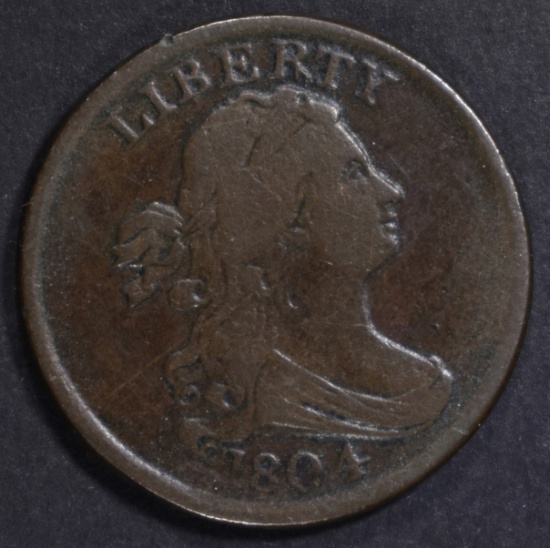 1804 HALF CENT, VF