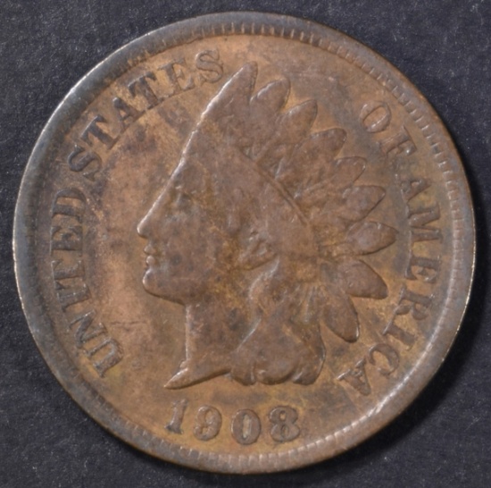 1908-S INDIAN CENT, VG/ FINE