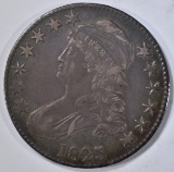 1825 BUST HALF DOLLAR, AU