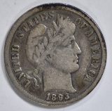 1893-O BARBER DIME  FINE