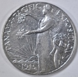 1915-S PAN PAC COMMEM HALF DOLLAR AU