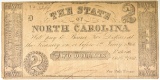1861 $2 STATE OF NORTH CAROLINA